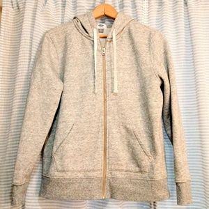 (NWOT)Old Navy zip hoodie heather grey /medium
